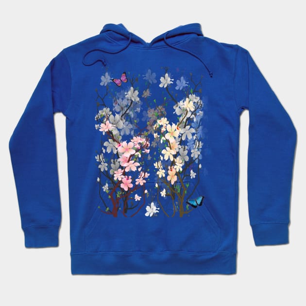 Beautiful Blossoms of Sakura Flower Hoodie by tatzkirosales-shirt-store